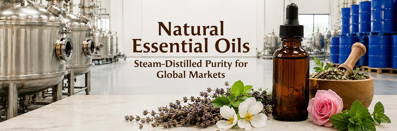 Natural Essential Oils Banner